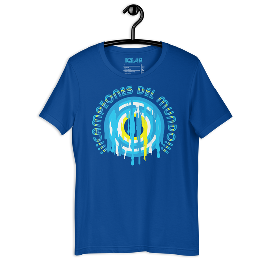 ICSAR:  Unisex T-Shirt "Argentina - Campeones del Mundo" -- Unisex