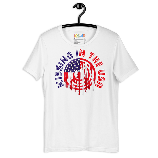 ICSAR:  Unisex T-Shirt "Kissing in the USA" -- Unisex