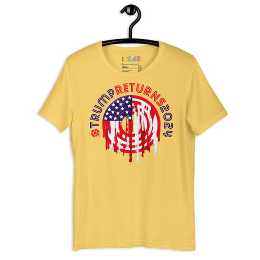 ICSAR:  Unisex T-Shirt "#TrumpReturns2024" -- Unisex